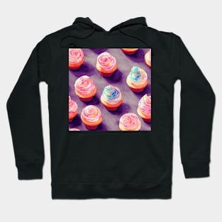 Watercolor cupcake pattern Hoodie